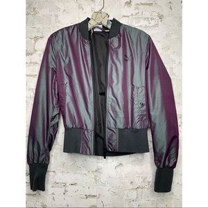PUMA Purple/Black Shiny Bomber Jacket
